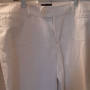 The Limited white linen pants
